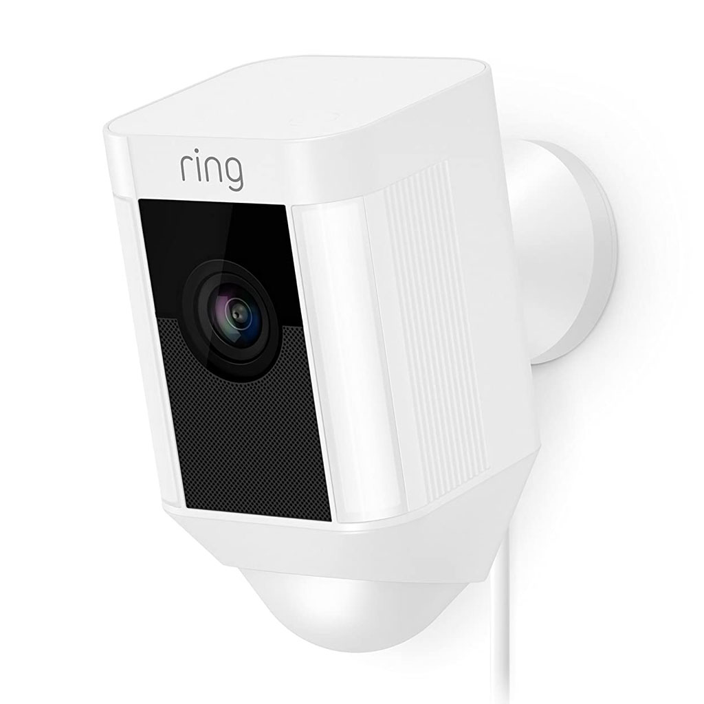 Ring cámara de seguridad HD cableada con luz, Spotlight Cam Wired, 240.00 volts