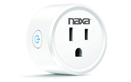NAXA Electronics Nsh-1000 Wi-Fi Smart Plug, compatible con Smart Life, Amazon Alexa, Google Home e Ifttt