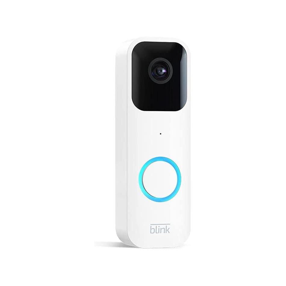 Blink Video Doorbell | Audio bidireccional, video de alta definición, notificaciones de movimiento y timbre por app y compatible con Alexa, con o sin cable, (Blanco)
